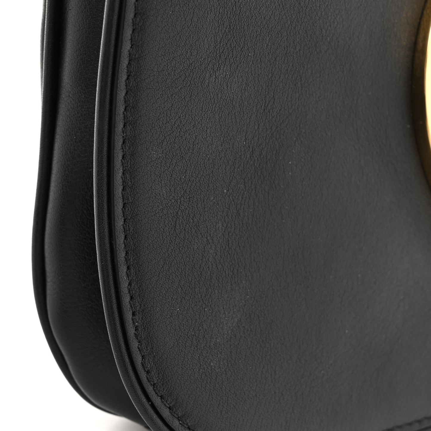 Roxy Calfskin Blondie Chain Shoulder Flap Bag Black