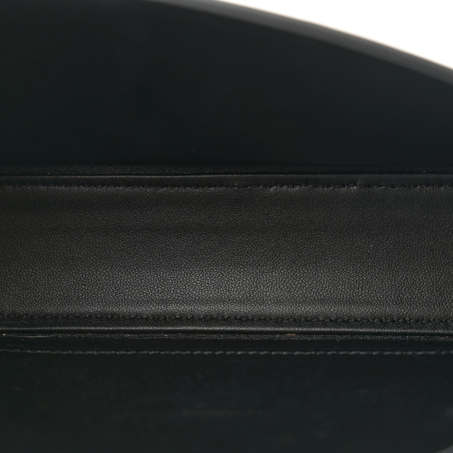 Shiny Calfskin Triomphe Shoulder Bag Black