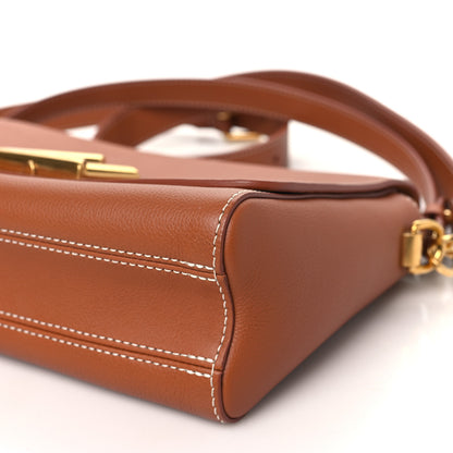 Louis Vuitton Calfskin Soft Twist Shoulder Bag Cognac 10 of 11