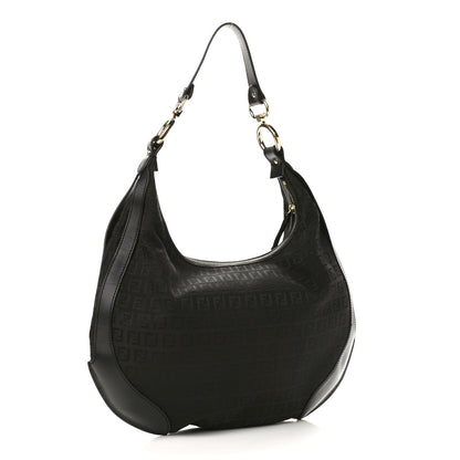 Fendi Zucchino Cuoio Chef Hobo Black 3 of 8