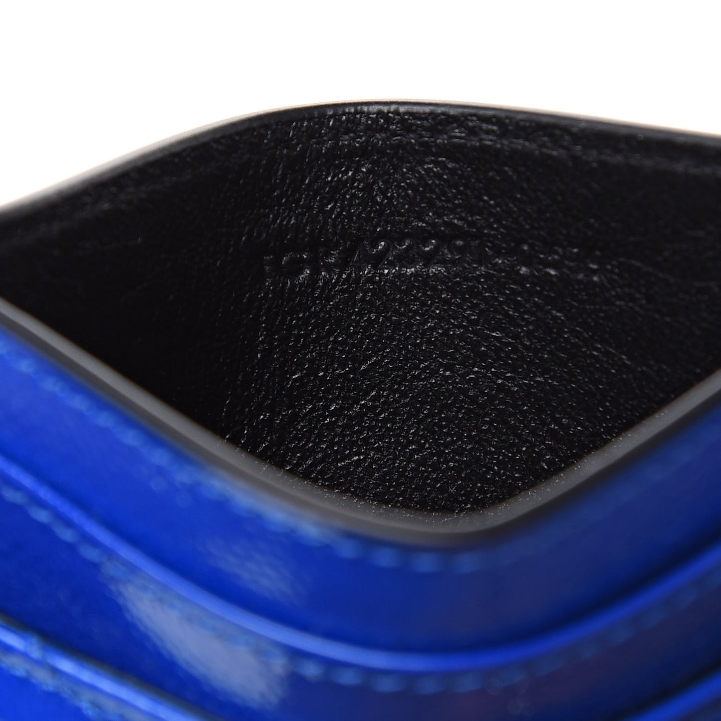 Grain De Poudre Matelasse Credit Card Case Blue Majorelle