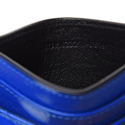 Saint Laurent Grain De Poudre Matelasse Credit Card Case Blue Majorelle 6 of 8