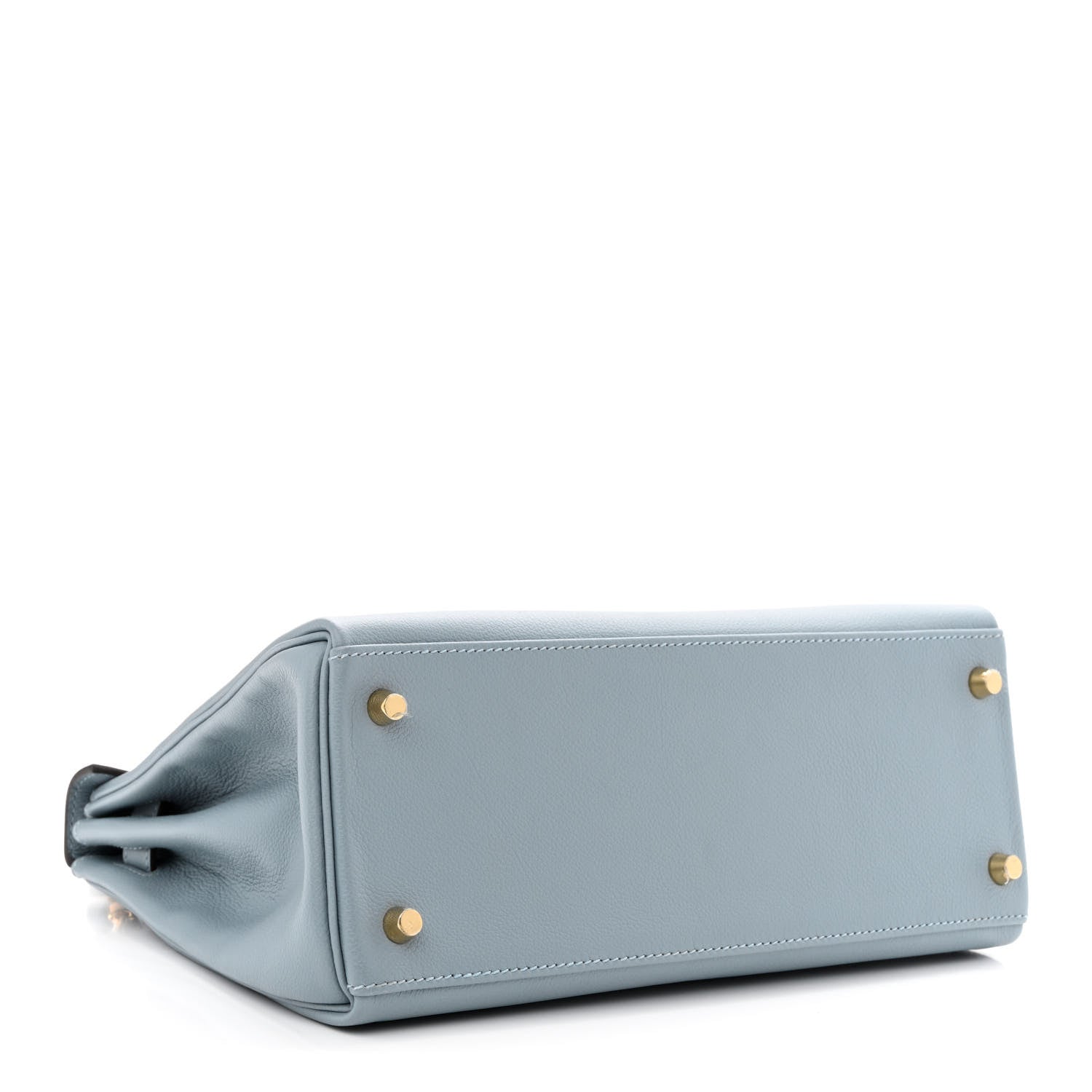 Hermes Evercolor Kelly Retourne 28 Bleu Lin 4 of 11