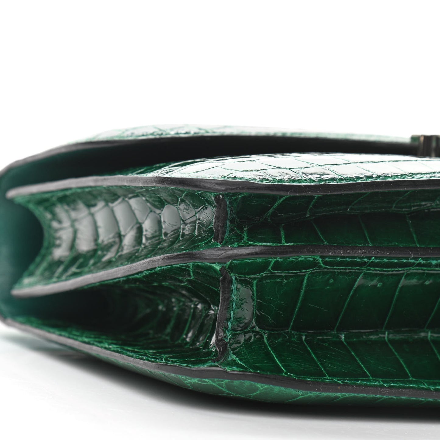 Shiny Niloticus Crocodile Constance Elan 25 Vert Emeraude