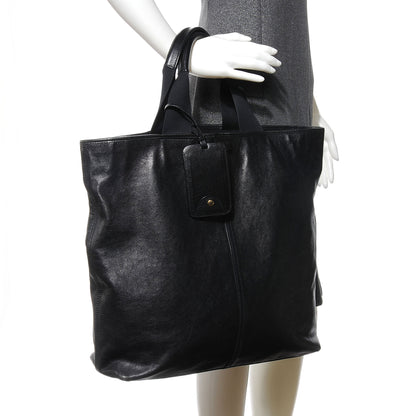 Saint Laurent Leather Tanger Tote Unisex Black 2 of 7