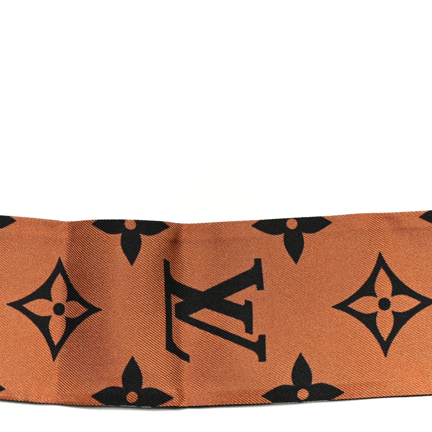 Silk Monogram LV Crafty Bi Color BB Bandeau Caramel Black