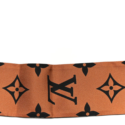 Louis Vuitton Silk Monogram LV Crafty Bi Color BB Bandeau Caramel Black 3 of 4