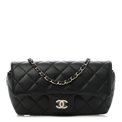 Chanel Caviar Quilted Glasses Case With Chain Black 1 of 11