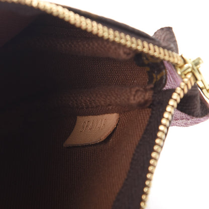 Louis Vuitton Monogram 2016 Christmas Animation Mini Pochette Accessories Rose Ballerine 7 of 8