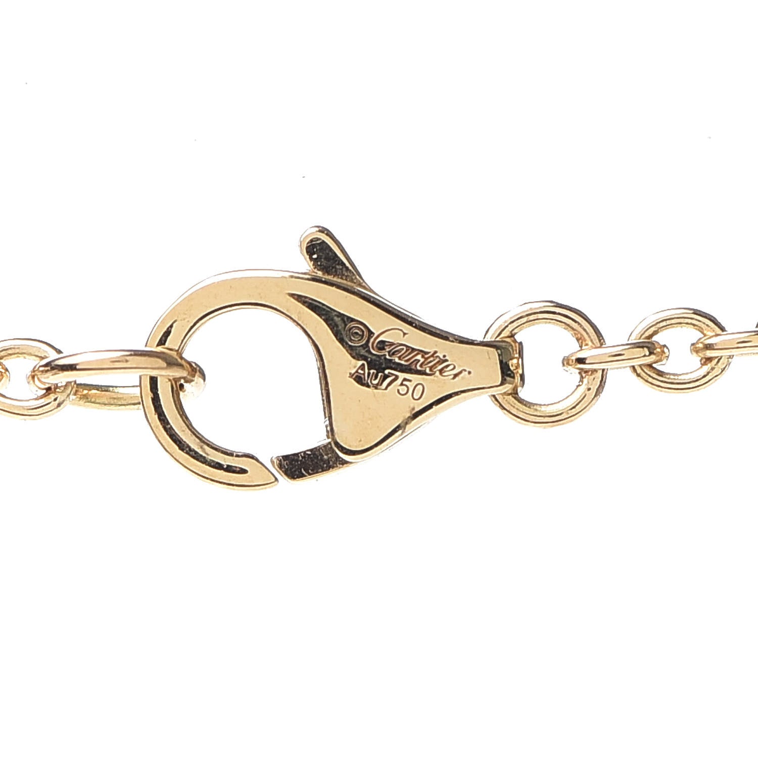 Cartier 18K Yellow Gold Interlocking LOVE Necklace 4 of 6