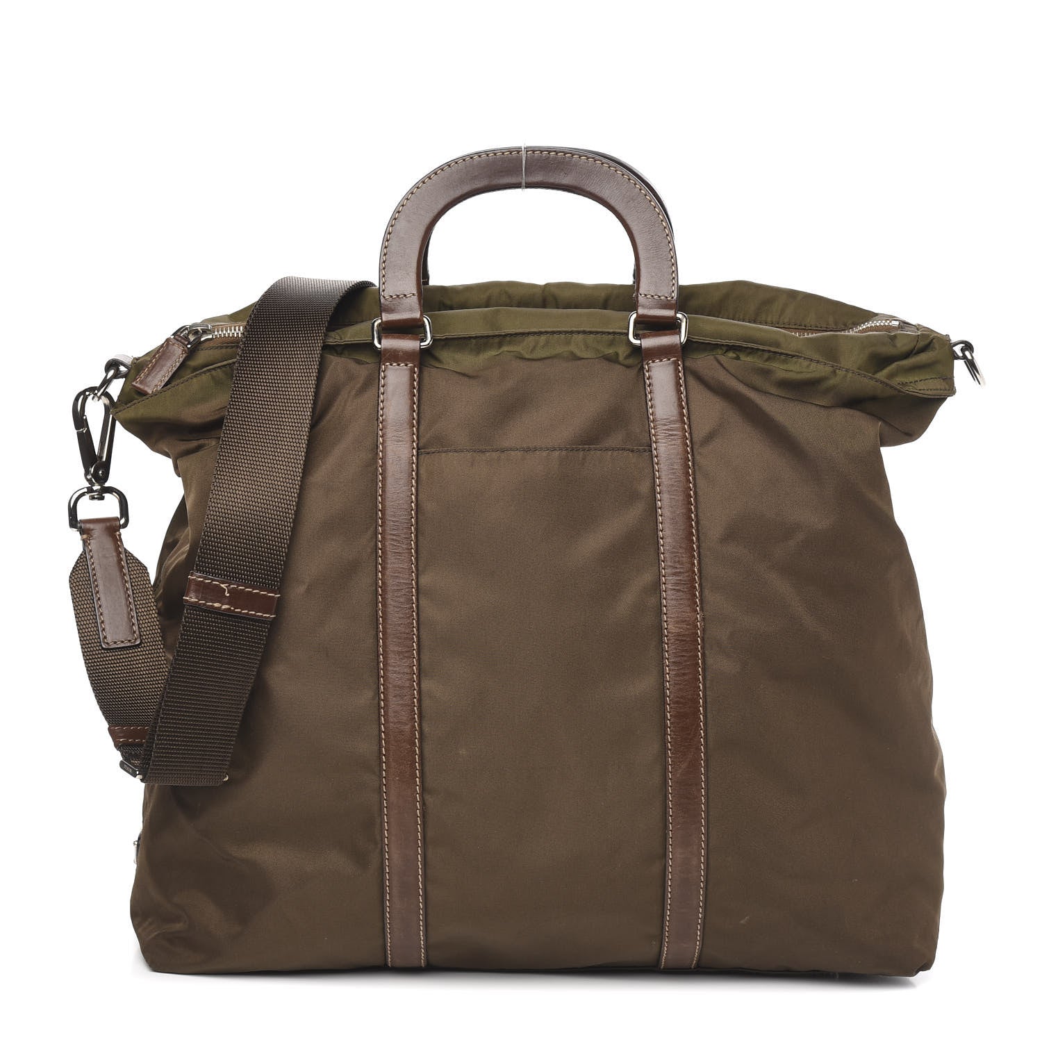 Prada Tessuto Nylon Viaggio Travel Bag Bruciato 1 of 12