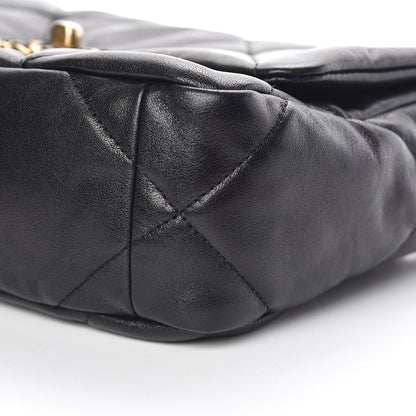 Chanel Lambskin Quilted Medium 19 Flap Black 6 of 11