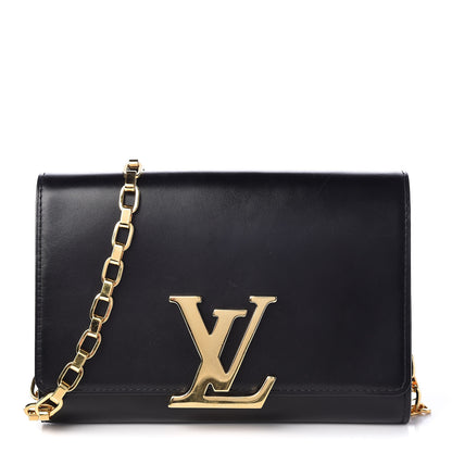 Louis Vuitton Calfskin Chain Louise GM Black 1 of 13