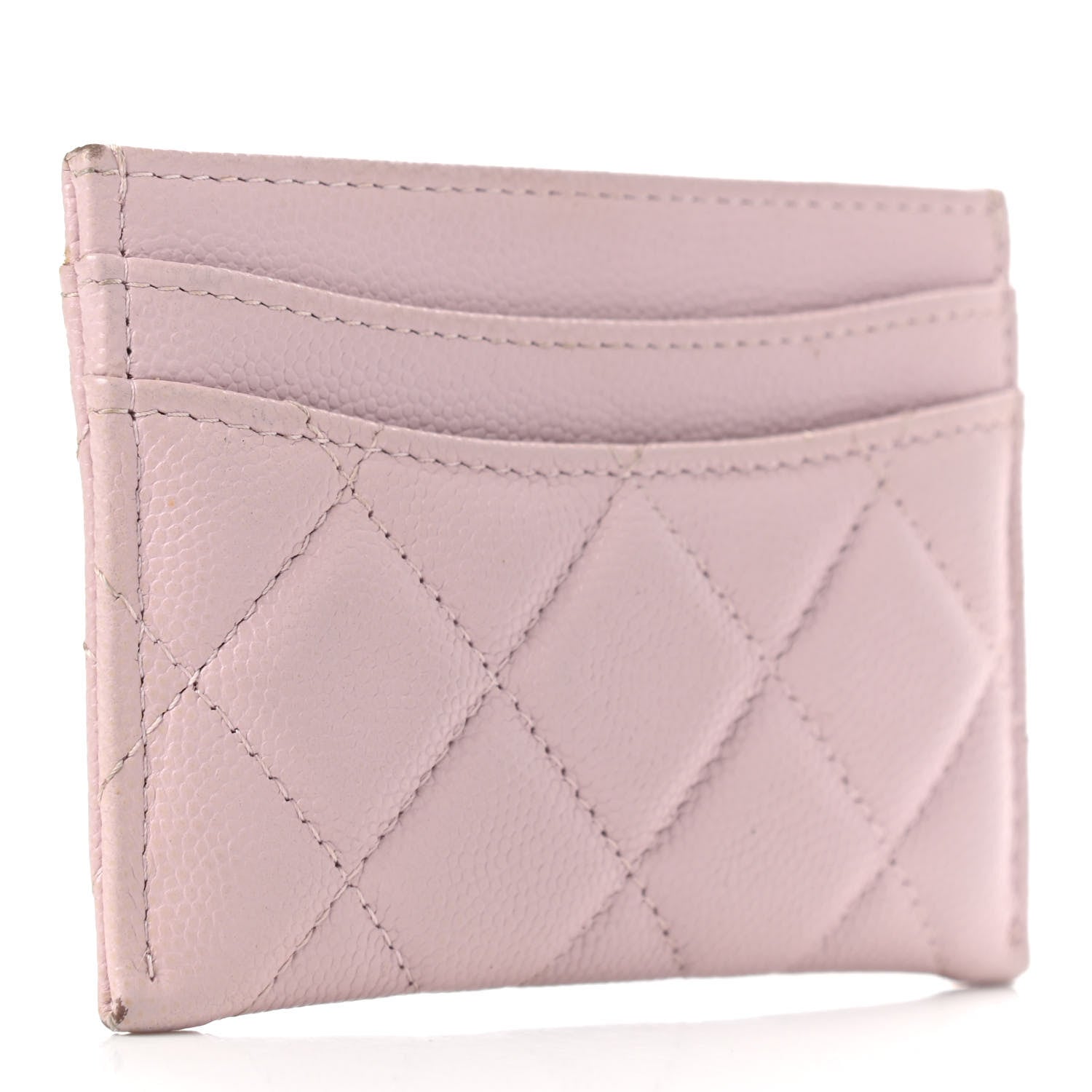 Chanel Caviar Quilted Card Holder Light Pink 3 of 9