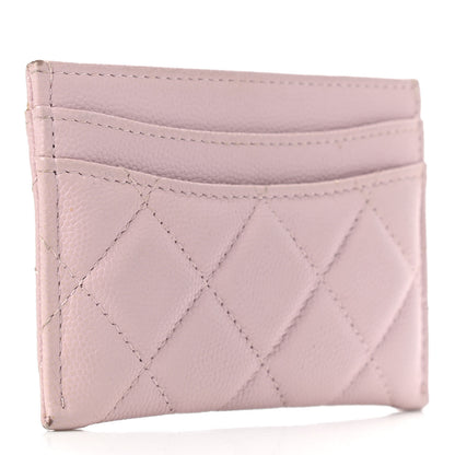 Chanel Caviar Quilted Card Holder Light Pink 3 of 9