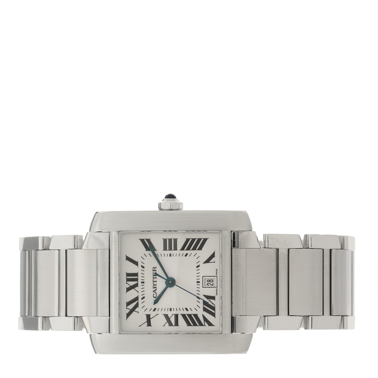 Cartier Stainless Steel 28mm Tank Francaise Automatic Watch 2 of 4