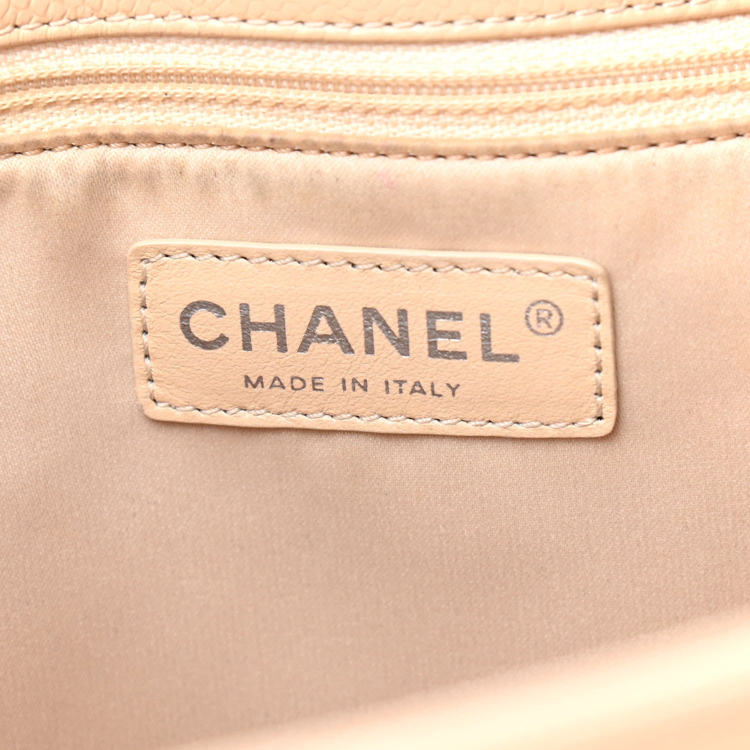 Chanel Caviar Quilted Grand Shopping Tote GST Beige Clair 8 of 10