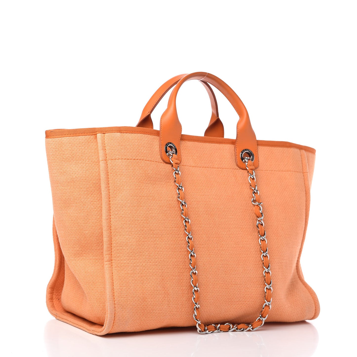 Canvas Medium Deauville Tote Orange