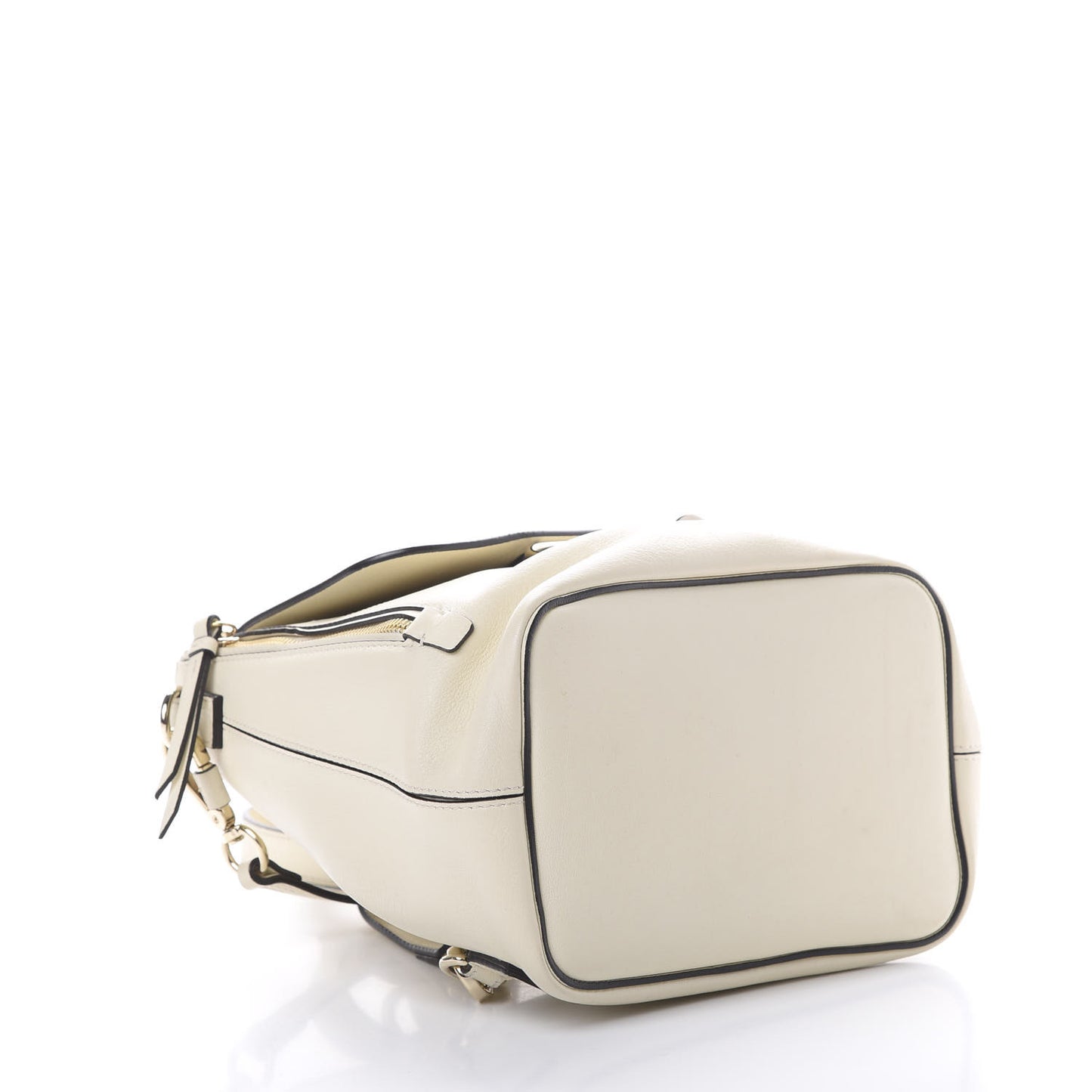 Suede Calfskin Small Faye Backpack Off White