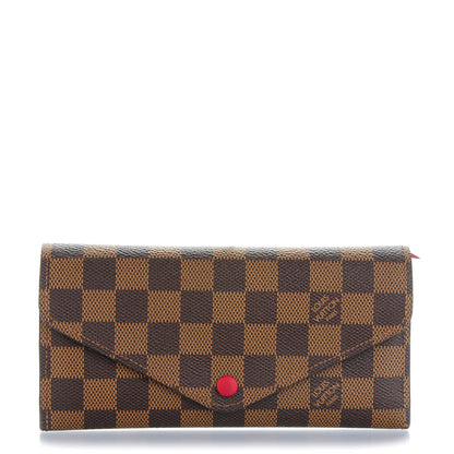 Louis Vuitton Damier Ebene Josephine Wallet Red 1 of 7