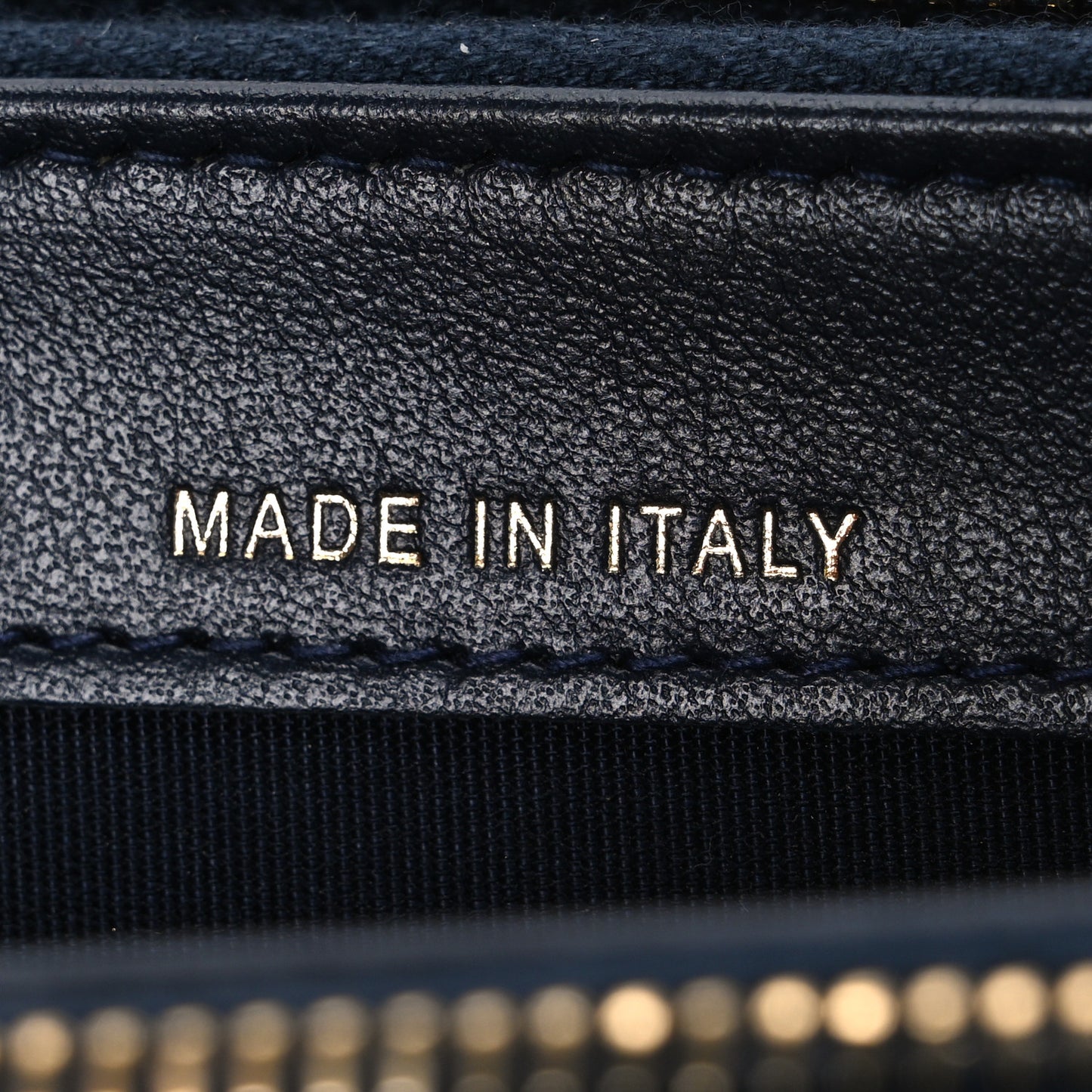 Canvas Small Deauville Clutch With Chain Navy