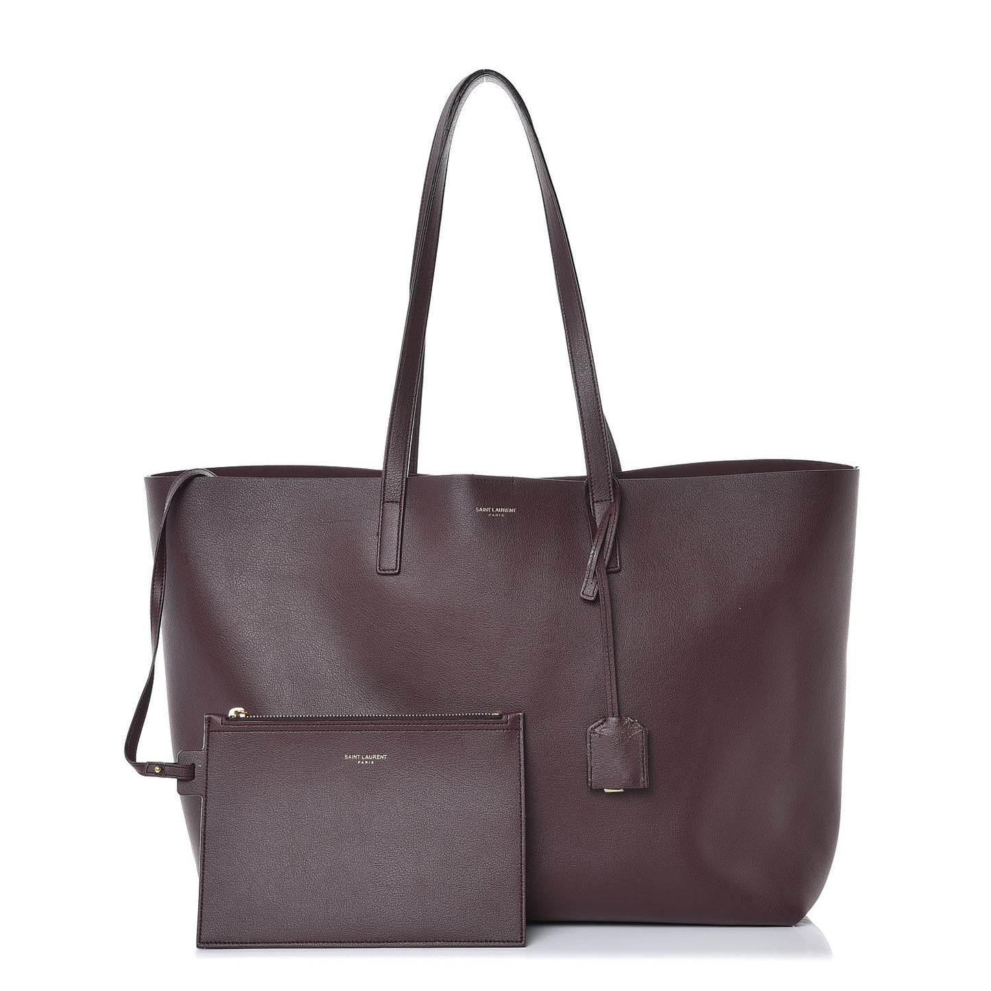 Calfskin Large Shopping Tote Palissandre