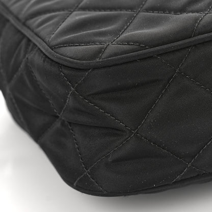Prada Nylon Tessuto Impuntu Quilted Bandoliera Crossbody Bag Black 7 of 8