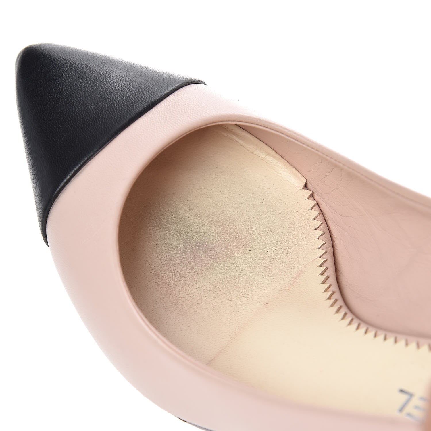 Chanel Lambskin Cap Toe CC Pumps 36 Pink Black 15 of 15