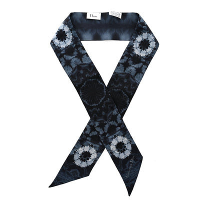 Christian Dior Silk Kaleidioroscopic Mitzah Scarf Blue 1 of 10