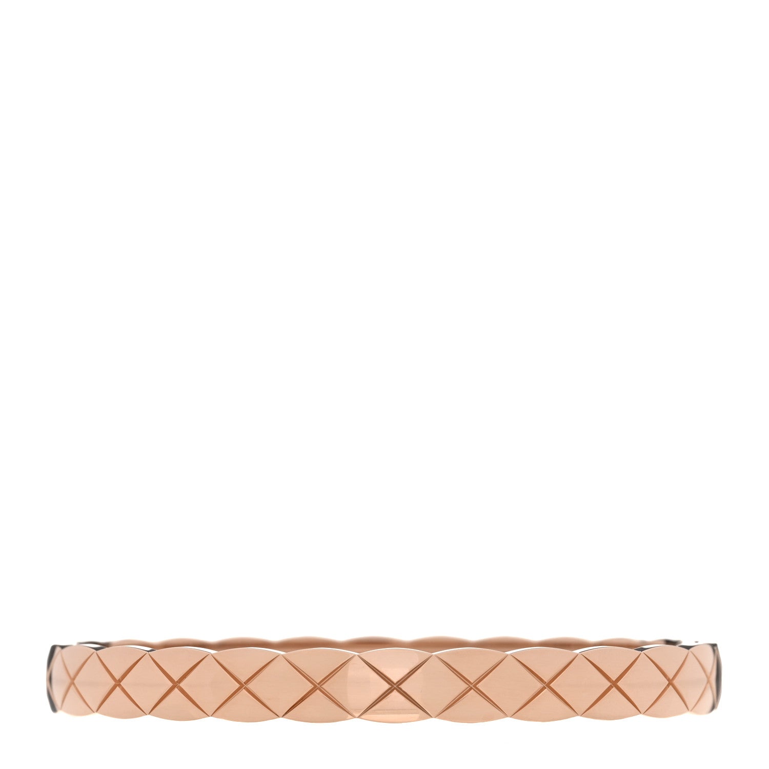 Chanel 18K Beige Gold Coco Crush Bangle Bracelet M 2 of 5
