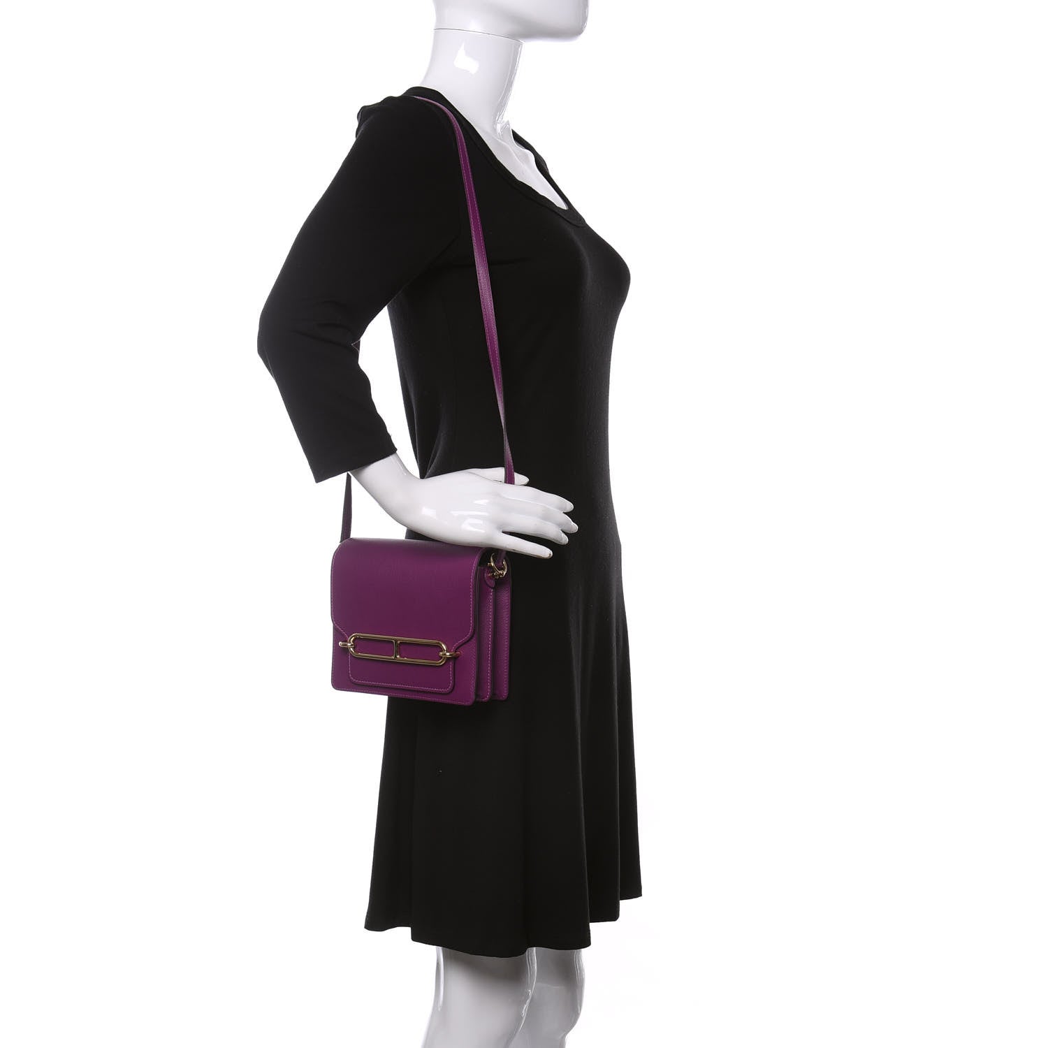 Hermes Evercolor Mini Sac Roulis Anemone 2 of 11