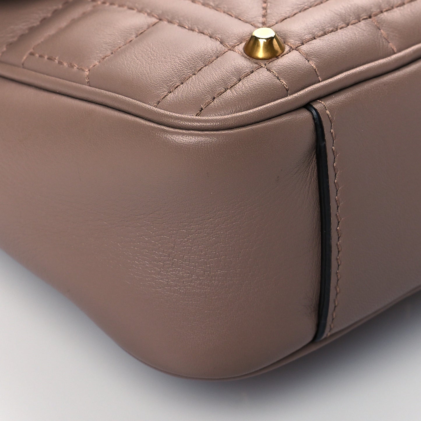 Calfskin Matelasse Studded Mini Pearly GG Marmont Shoulder Bag Porcelain Rose