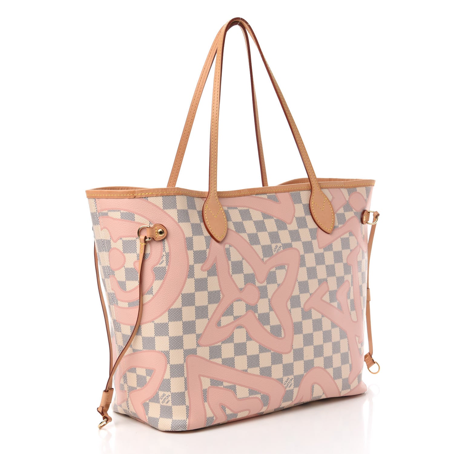 Louis Vuitton Damier Azur Tahitienne Neverfull MM 3 of 11