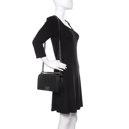Chanel Caviar Quilted Medium Boy Flap Black 2 of 11