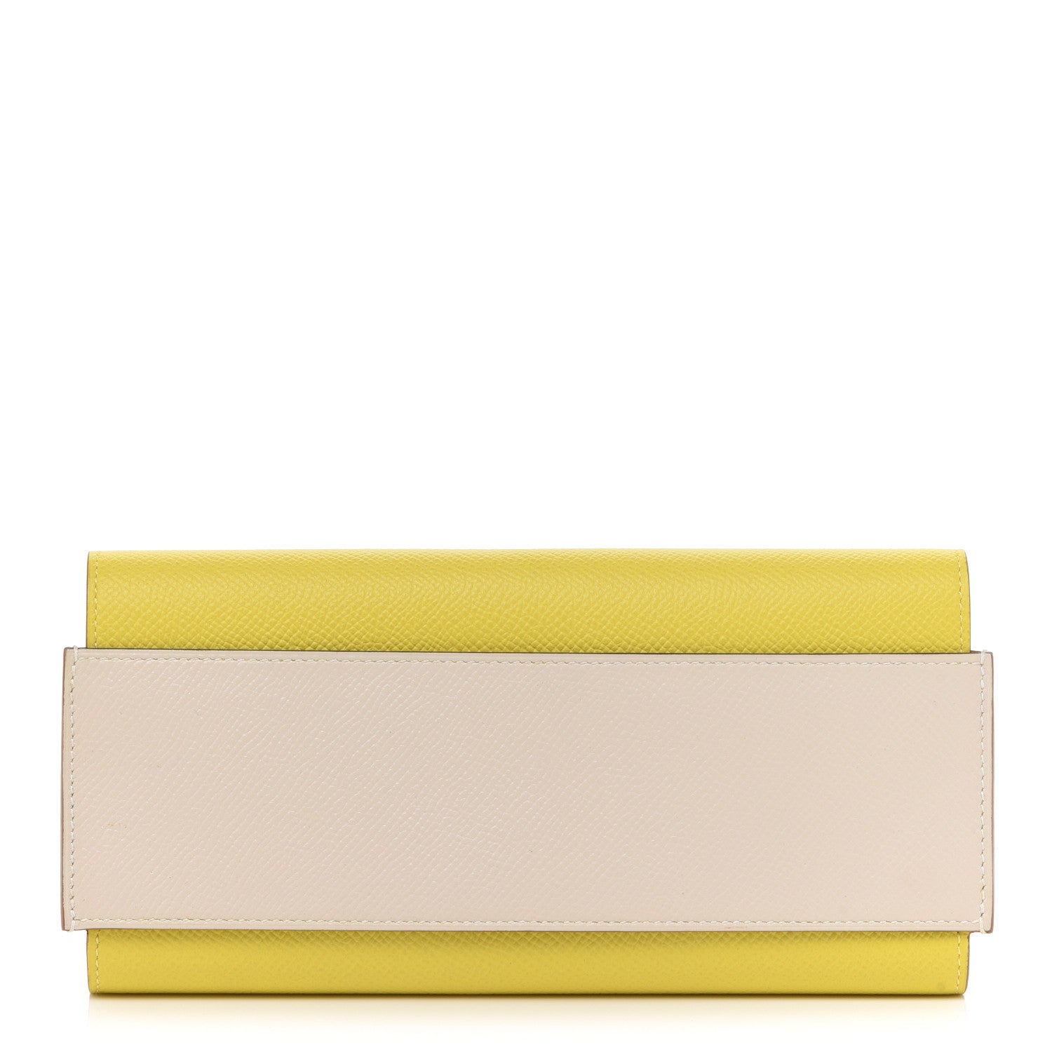 Hermes Epsom Passant Long Wallet Craie Lime 1 of 11