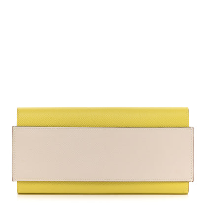 Hermes Epsom Passant Long Wallet Craie Lime 1 of 11