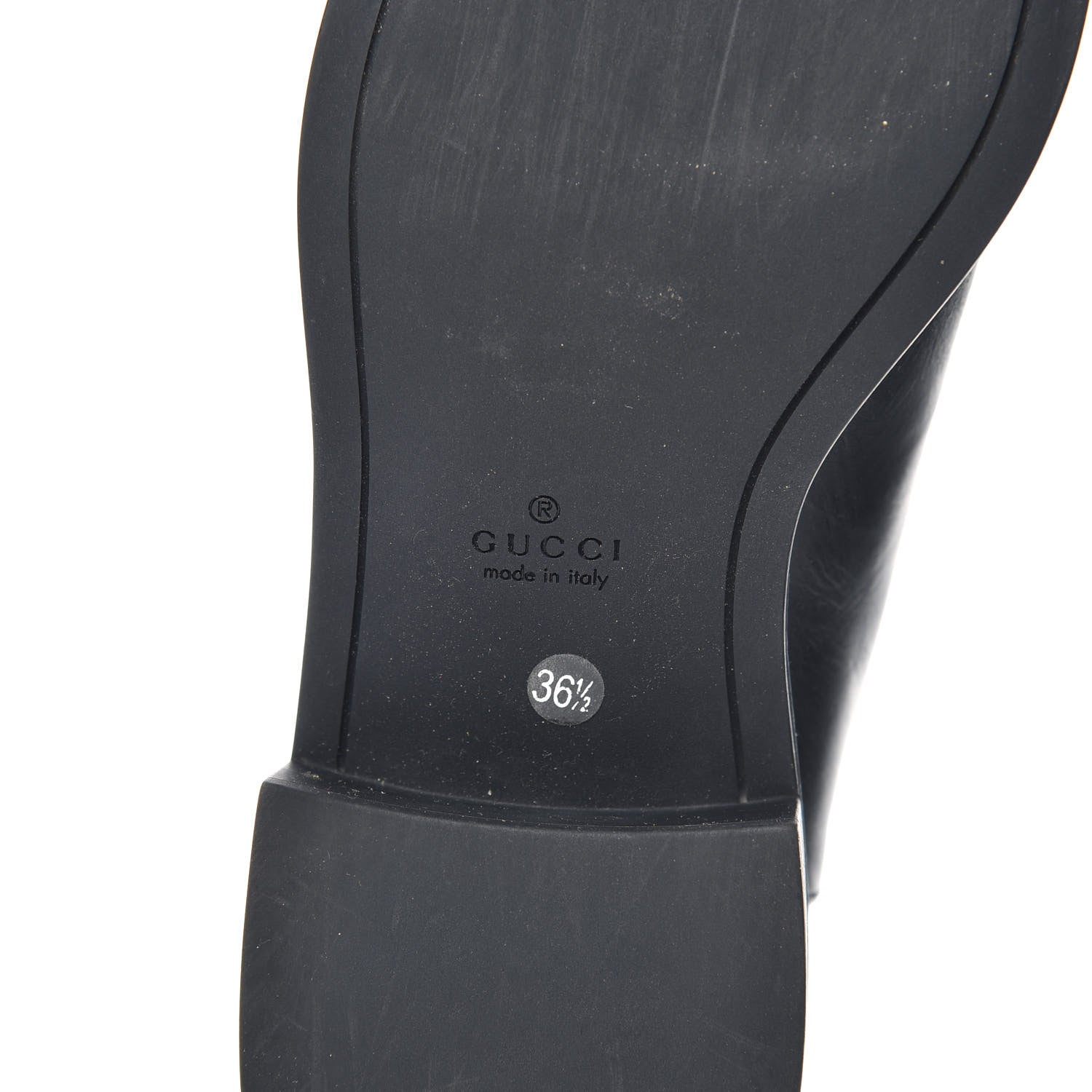 Gucci Soft Guccissima Zip Boots 36.5 Black 6 of 9