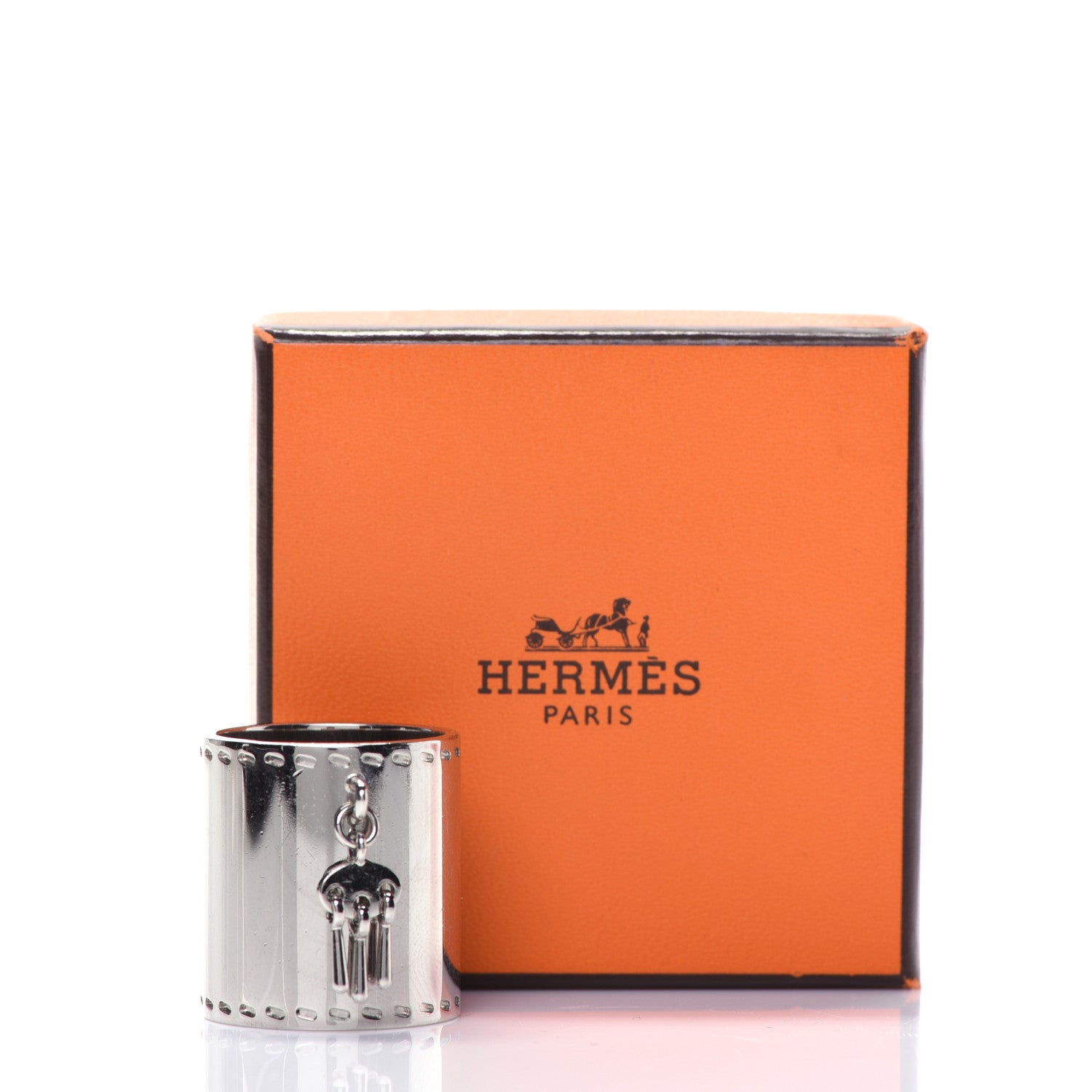 Hermes Palladium Scarf Ring 6 of 6