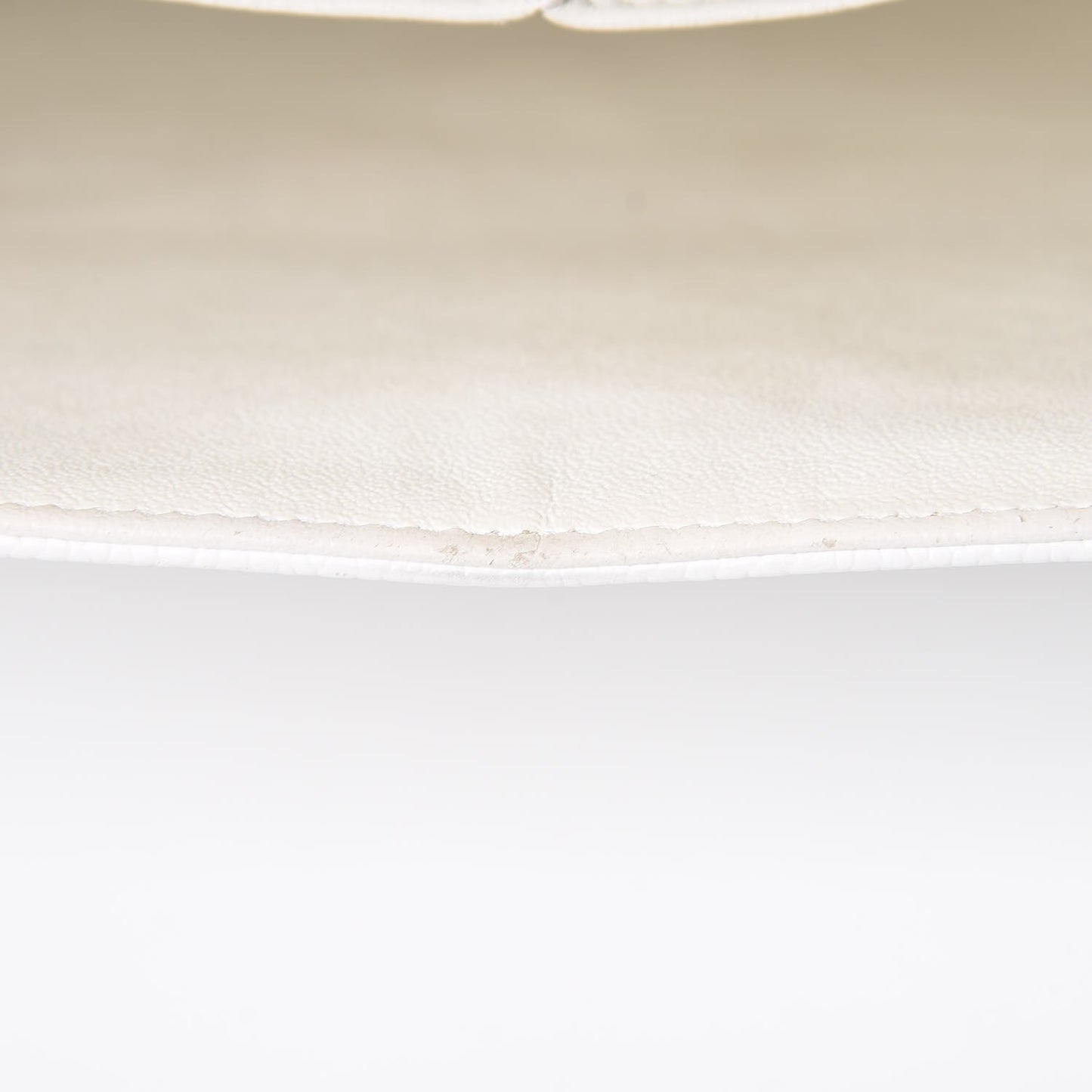 Caviar Quilted Jumbo Double Flap White