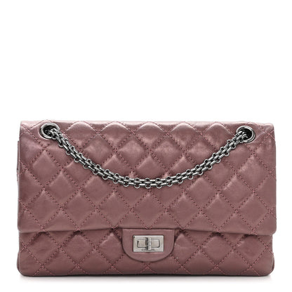 Chanel Metallic Aged Calfskin Quilted 2.55 Reissue 226 Flap Rose Fonce 1 of 12