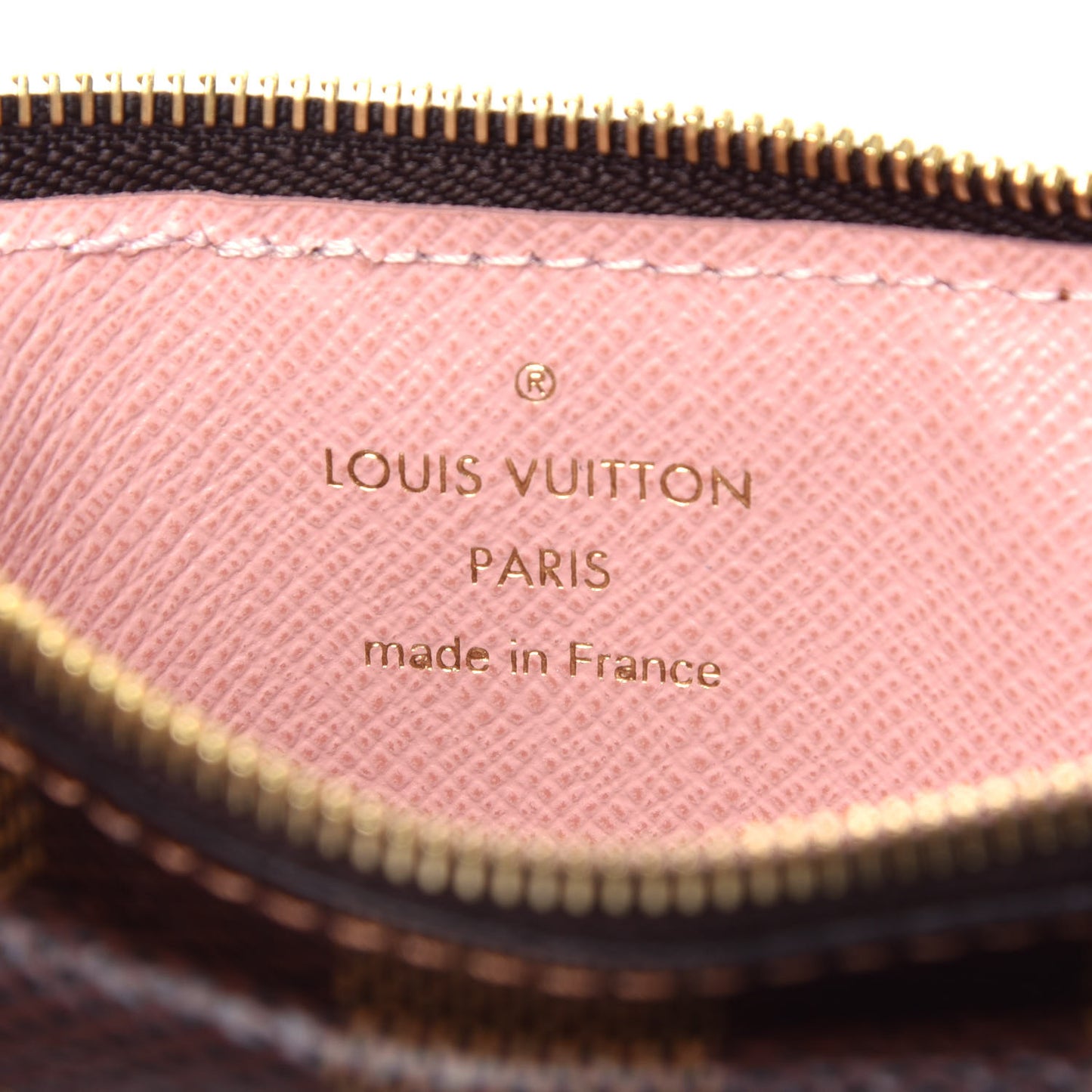Damier Ebene Recto Verso Card Holder Rose Ballerine