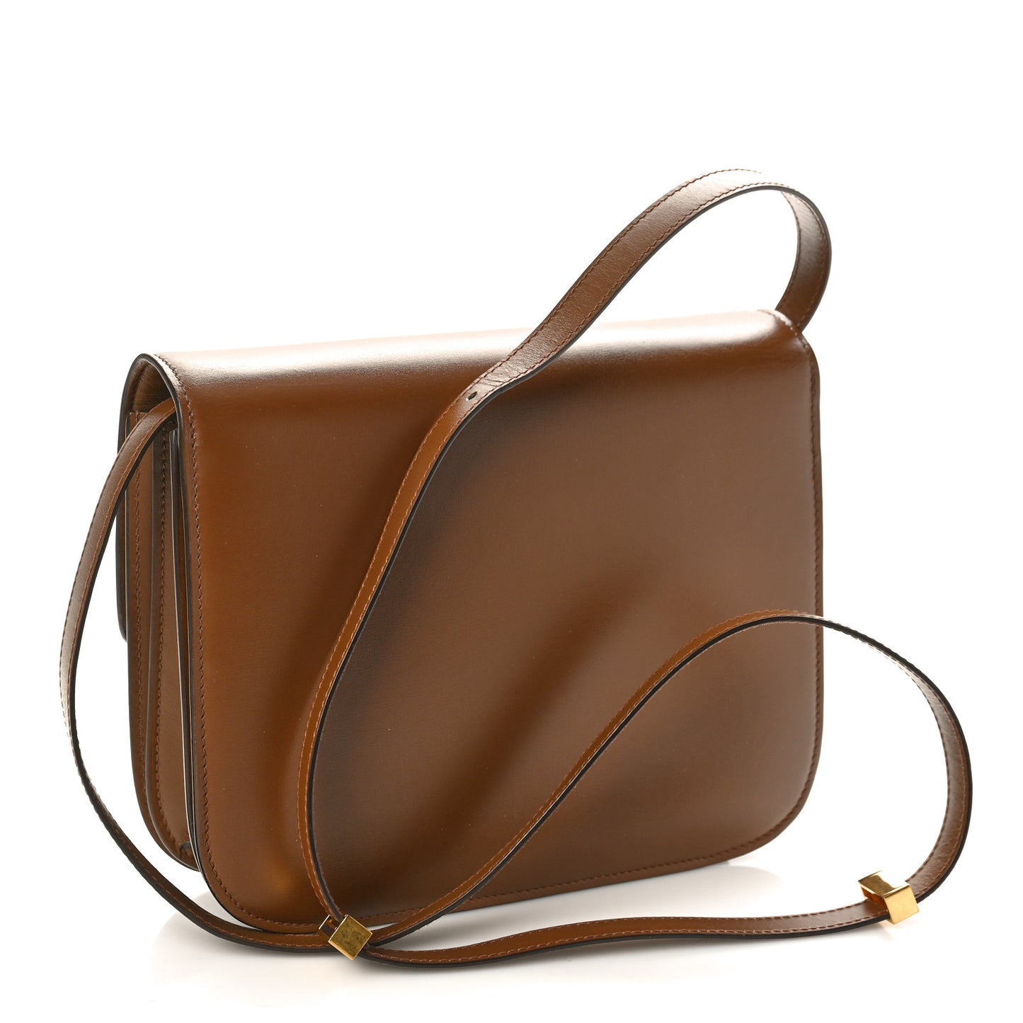 Box Calfskin Medium Classic Box Flap Bag Camel