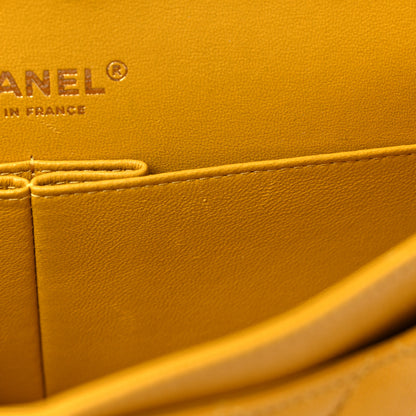 Chanel Caviar Quilted Small Double Flap Yellow 7 of 11