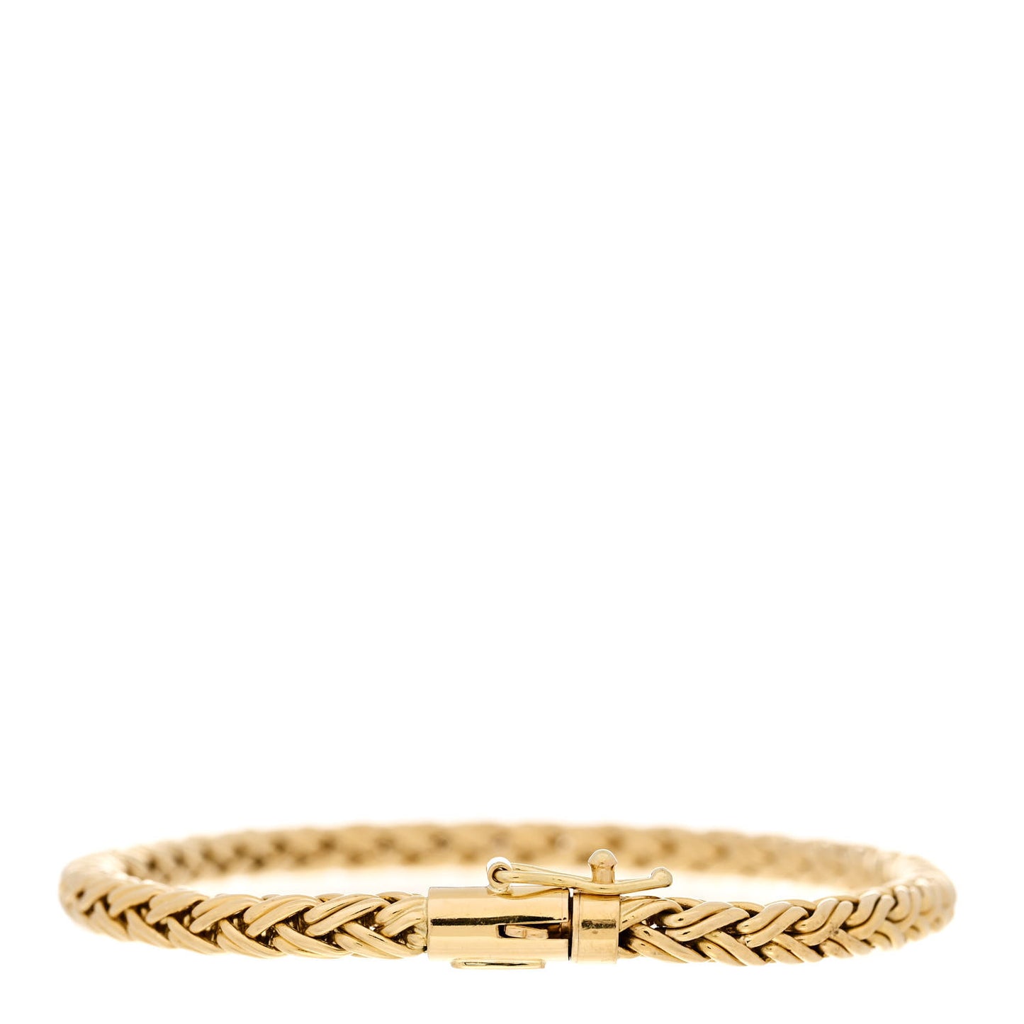 18K Yellow Gold Russian Braid Chain Bracelet