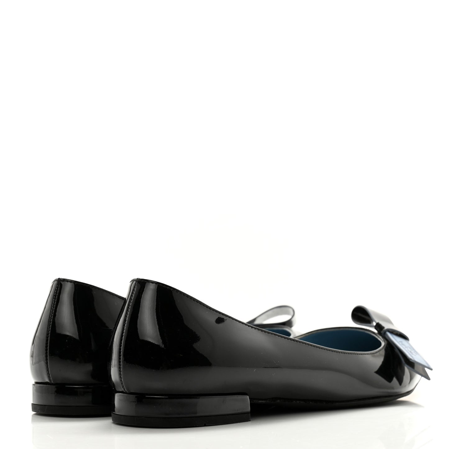 Vernice Logo Bow Ballerina Flats 38 Black