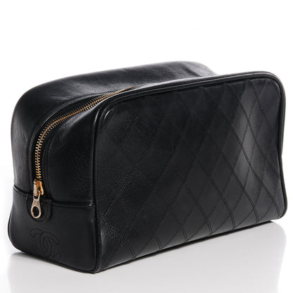 Chanel Calfskin Diamond Stitch Cosmetic Case 3 of 8