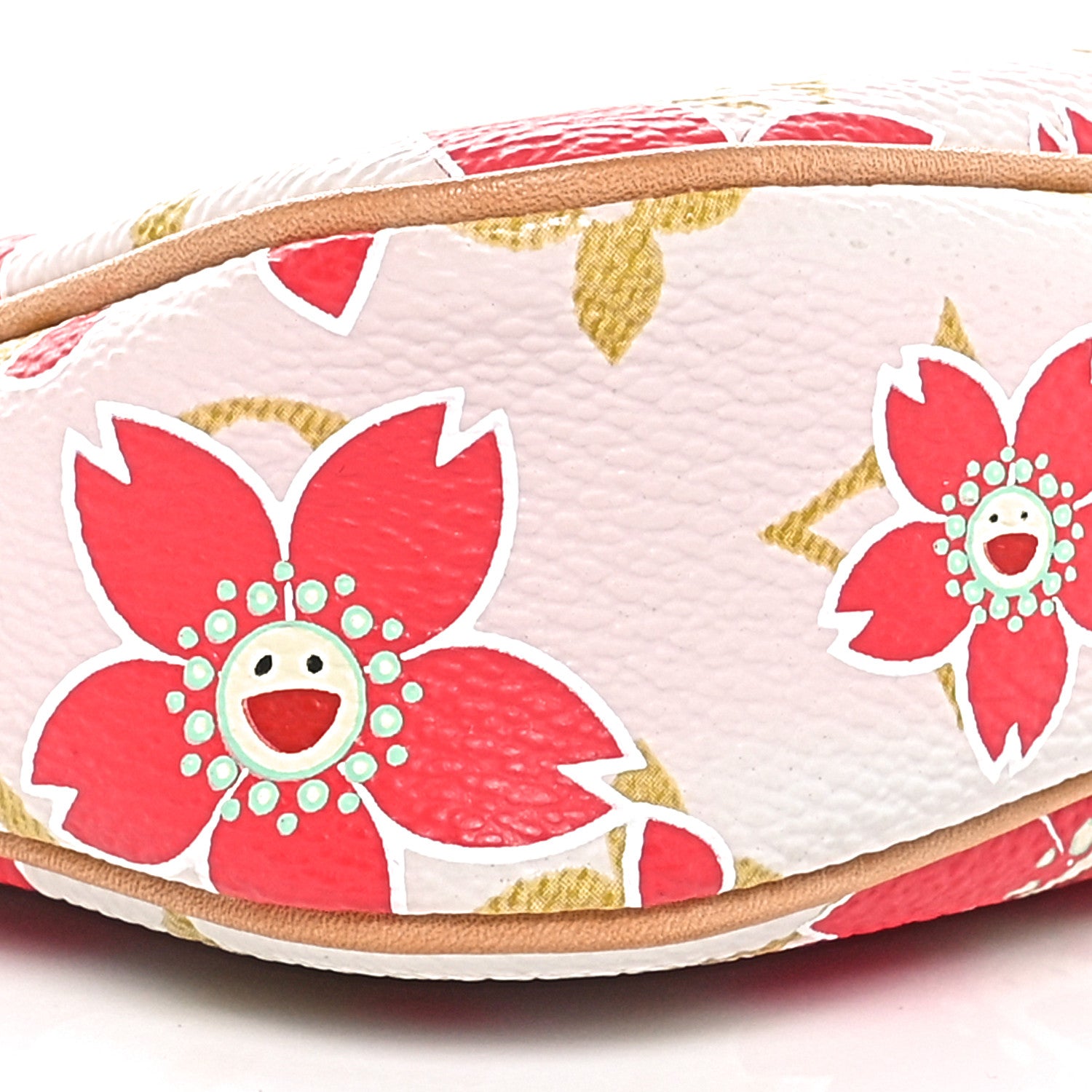 Louis Vuitton Monogram Cherry Blossom Pochette Accessories Red 9 of 10