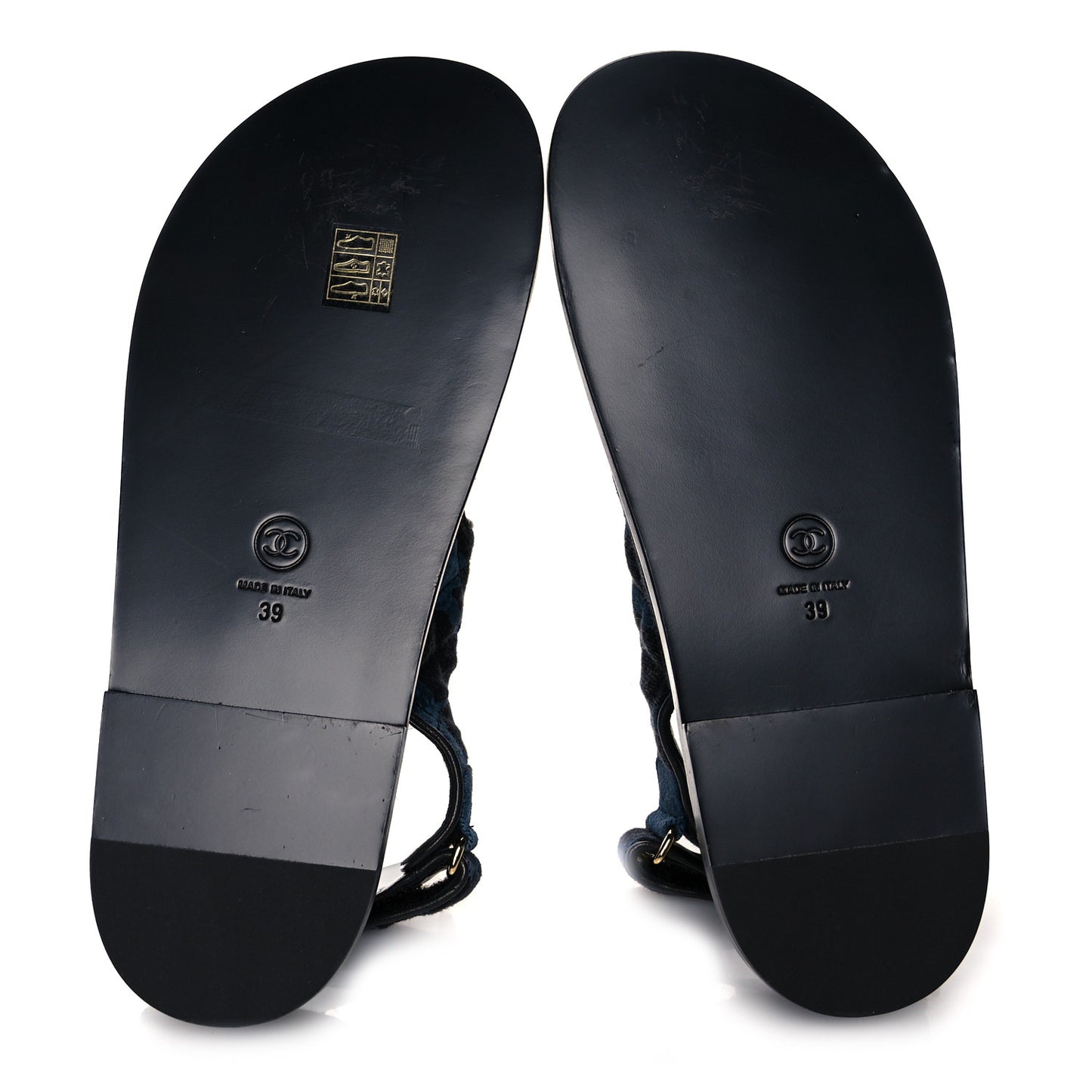 Denim Velcro Dad Sandals 39 Dark Grey Blue Black