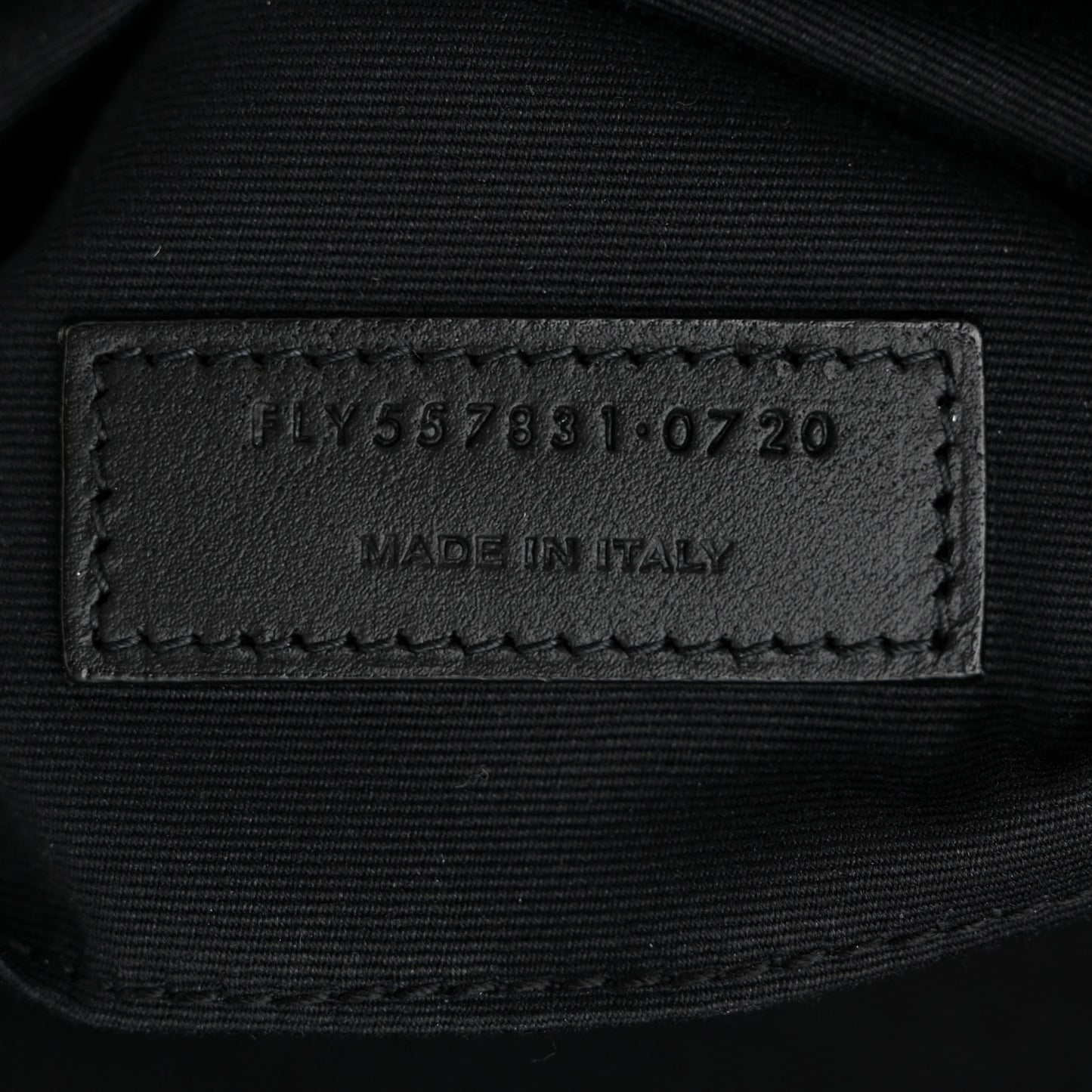 Nubuck Crocodile Embossed Classic Belt Bag Black