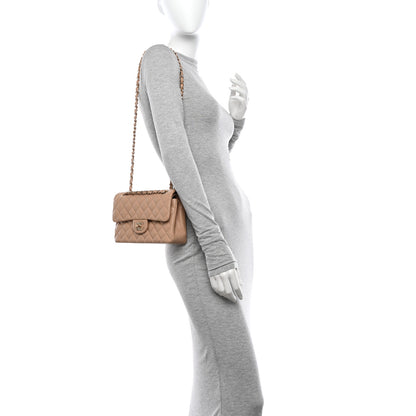 Chanel Caviar Quilted Small Double Flap Dark Beige 2 of 11